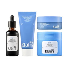 DearKlairs Blue EGF Calming Resilient Quad Serum, Cream, Pad, Eye Patch
