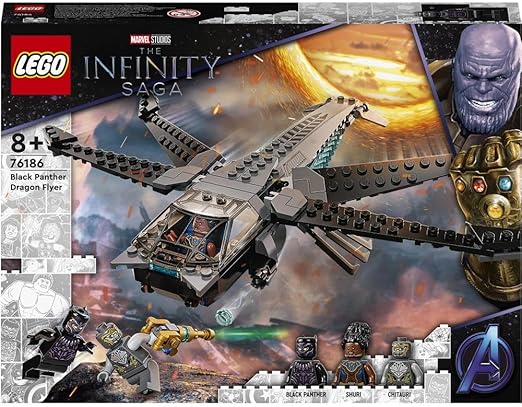 LEGO Marvel Black Panther Dragon Flyer 76186 Building Kit (202 Pieces)