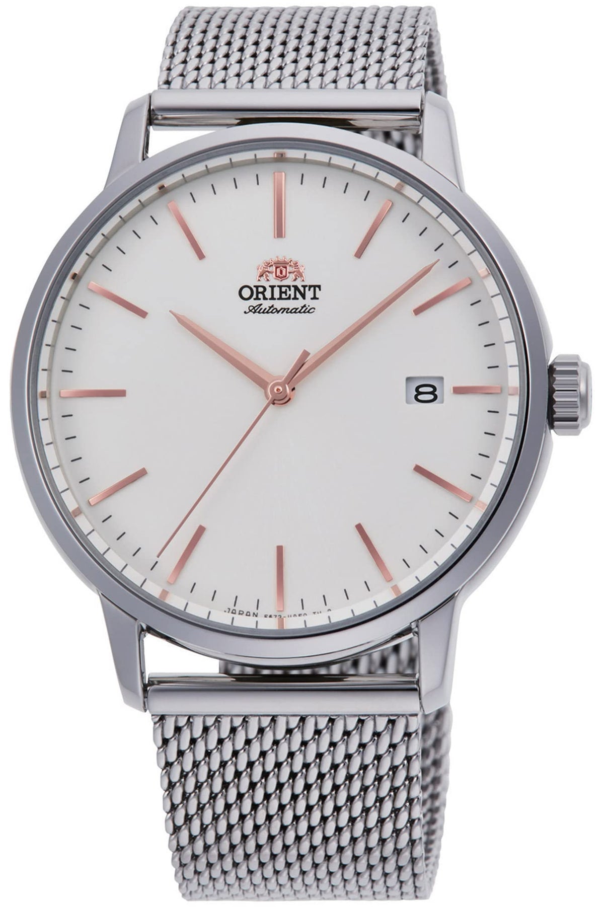 Orient RA-AC0E07S10B Stylish Maestro Contemporary Analog Automatic Watch for Men, 40 mm Case Size, Silver/White
