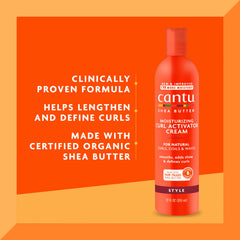 Cantu Moisturizing Curl Activator Cream for Natural Hair with Pure Shea Butter, 12 fl oz Pack of 2 Packaging May Vary, White