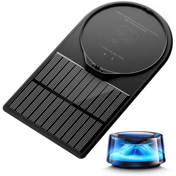 Ceeniu CF8 Solar Panels, Small Solar Panels with High Performance Monocrystalline, Overcharging Protection Auto Shut-Off, 3M Tech, CF8 Car Air Fresheners Customized