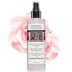 Advanced Clinicals, Rosewater Toner, Tone & Tighten Formula, 8 fl oz (237 ml)
