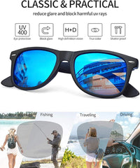 Joopin Polarized Sunglasses Men Women, Classic Square Sun Glasses 100% UV Protection Driving Fishing
