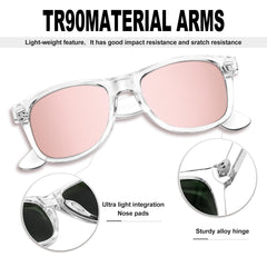 KANASTAL Polarized Sunglasses Men, Fashion Square Sun Glasses Women, Classic Shades for Womens, Driving Fishing Outdoor 100% UV400 Protection