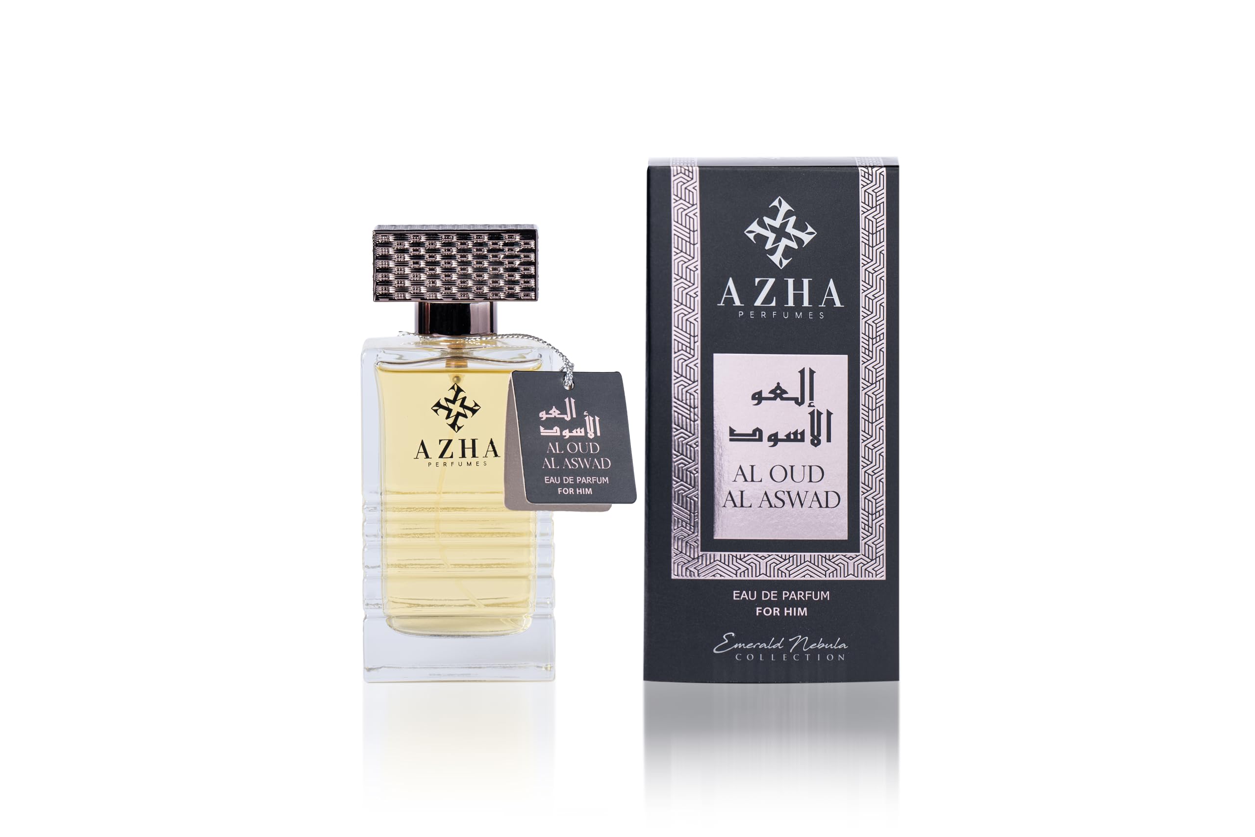 AZHA PERFUMES - Al Oud Al Aswad Eau de Parfum Spray for Men 100 ml