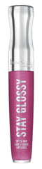 Rimmel Pack of 2 Stay Glossy 6HR Lip Gloss, Savoy Plum # 185