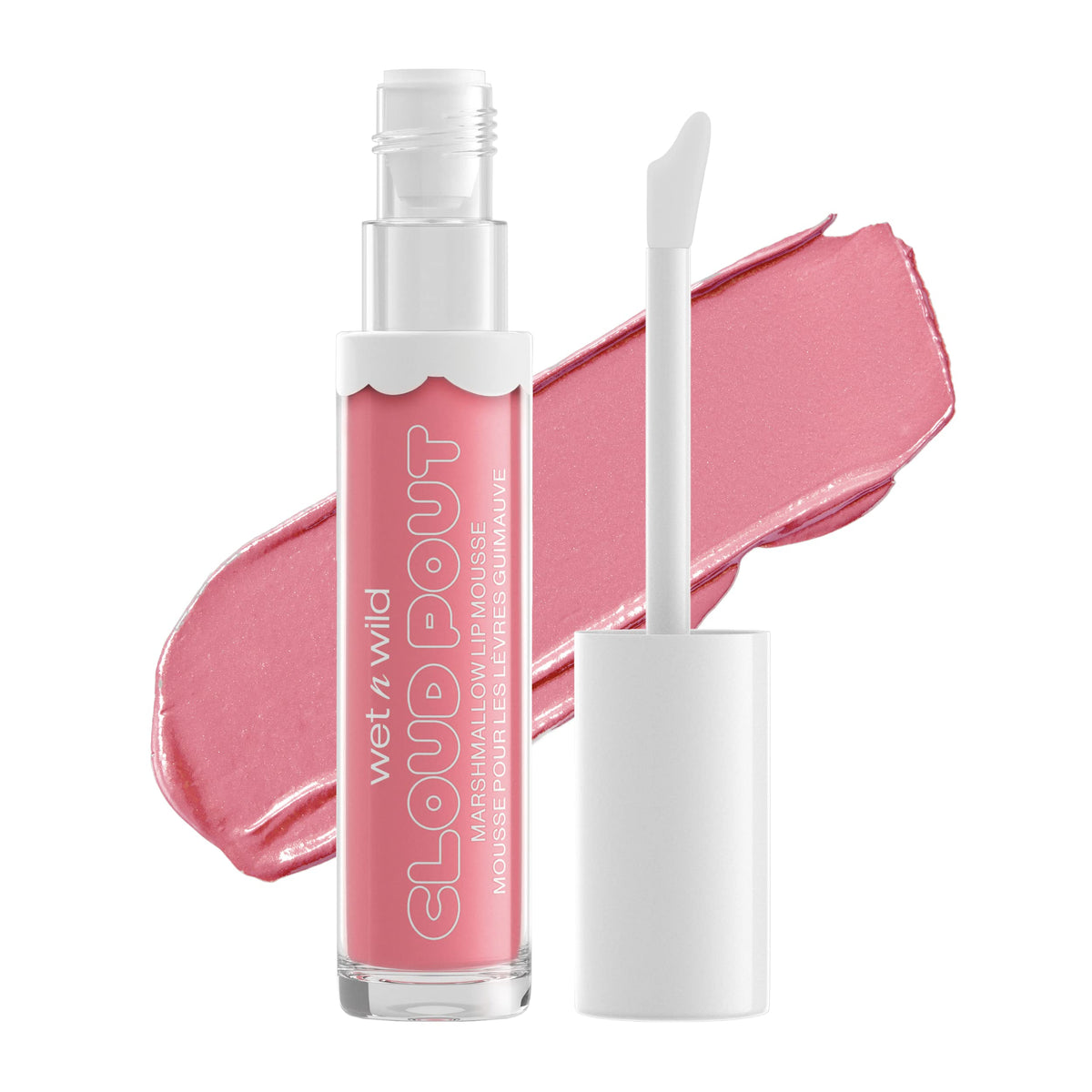 Wet n Wild Liquid Lipstick Cloud Bout Marshmallow, Light Pink Por Sum Suga On Me | Matte Mousse Lip Cream | Argan Oil | Vitamin E