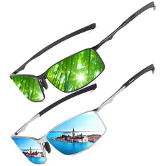 Sunglasses Mens Womens Polarised Sunglasses UV Protection Sunglasses metal frame Ultra Light for Driving Travel Fishing Running Outdoor Eyewear Sun glasses