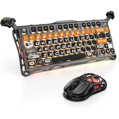 GravaStar Mercury K1 Pro Keyboard CyberFlare & M2 Mouse Stealth Black