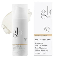 Glo Skin Beauty Oil-Free SPF 40+ – Mineral Face Sunscreen with Hyaluronic Acid, Hydrating Lightweight Moisturizer