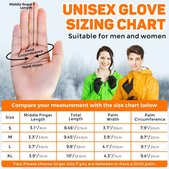 Winter Gloves, for Women Men Cold Weather, 14°F Winter Cycling Gloves for Men Women, with Touchscreen Fingers, Waterproof Thermal Gloves, for Running, Cycling, Climbing, Hiking, Biking, Driving,(M) - Black