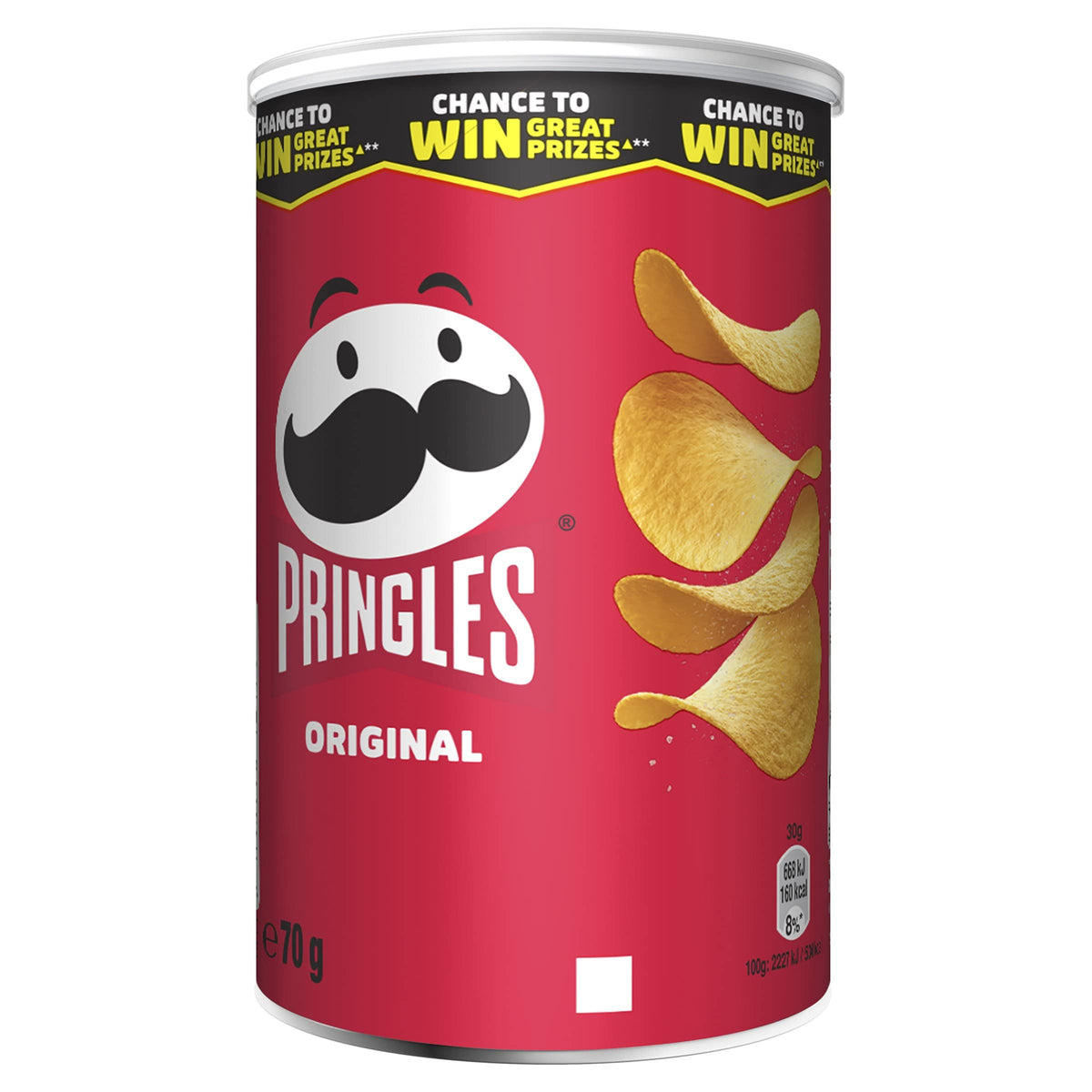 Pringles Original Flavour - Classic Salted Potato Chips - 70gm - Crispy Snack - Crunchy Snack Food for Movies, Games & More - On-the-Go Can