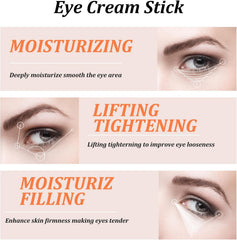 TERRIFI Eye Cream for Dark Circles, Advanced Snail Repair Eye Stick with Snail Mucin, Hydrating Cream for Puffiness and Bags Under Eyes, Reduces Fine Lines and Wrinkles (1pc)