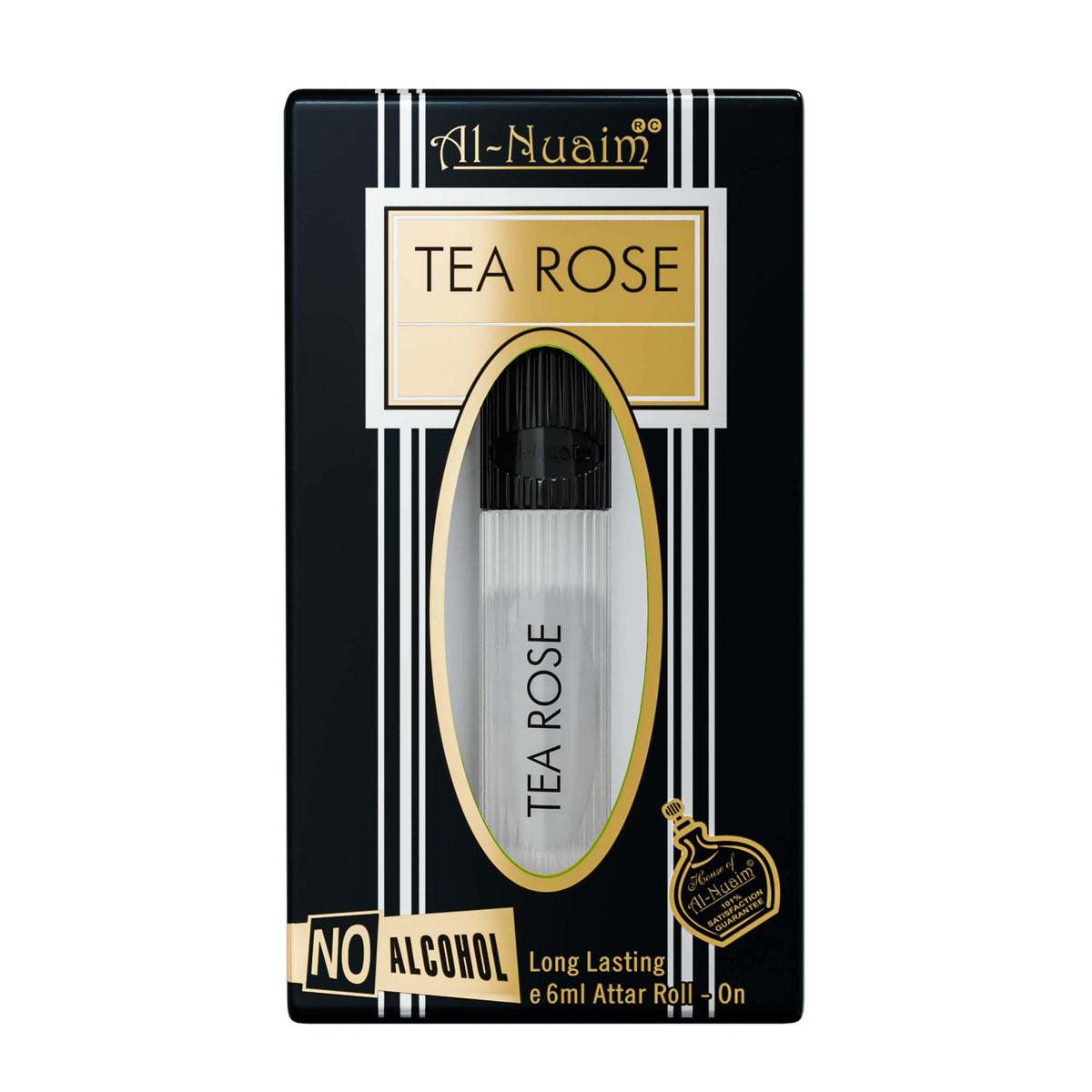 Tea Rose Alcohol Free Attar Roll On for Men & Women - 6ml | Exquisite & Long Lasting Fragrance