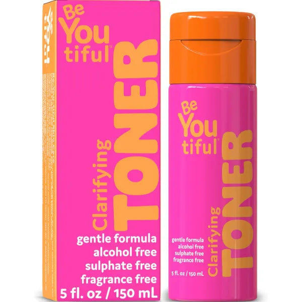 BeYouTiful Clarifying Face Toner, Preppy Skin Care for Balanced Skin, Gentle and Cleansing Facial Skincare for Teens, Tweens, and Kids, Girls and Boys Gifts, 5 fl oz, Ages 8-17