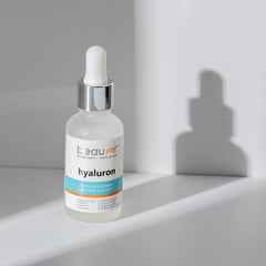 BEAUME® Set: Dermaroller with 540 needles • the Original • certified in Germany (0,50mm) & BEAUME® Highly Concentrated Hyaluron Serum 30ml • free of parabens