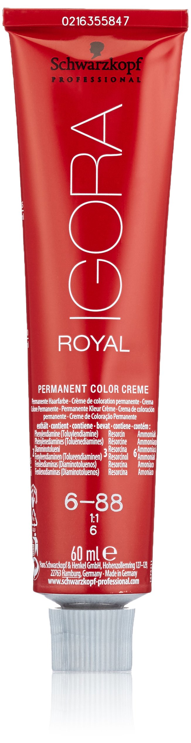 Schwarzkopf Professional Igora Royal 6-88 Blond fonc rouge extra 60 ML