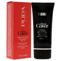Pupa Milano Extreme Cover Foundation SPF 15-010 Alabaster For Women 1.01 oz Foundation
