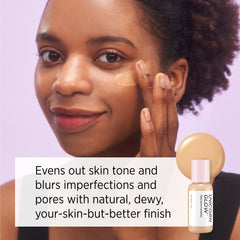 UNICORN GLOW SLEEK SERUM FOUNDATION 328C - Hydrating 2-in-1 Serum + Foundation for a Natural, Airbrushed Look, Hyaluronic Acid Hydrating Foundation