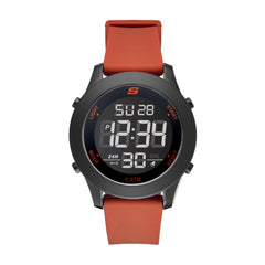 Skechers Men's Rosencrans Quartz Plastic and Silicone Sports Watch - Digital Black/Red