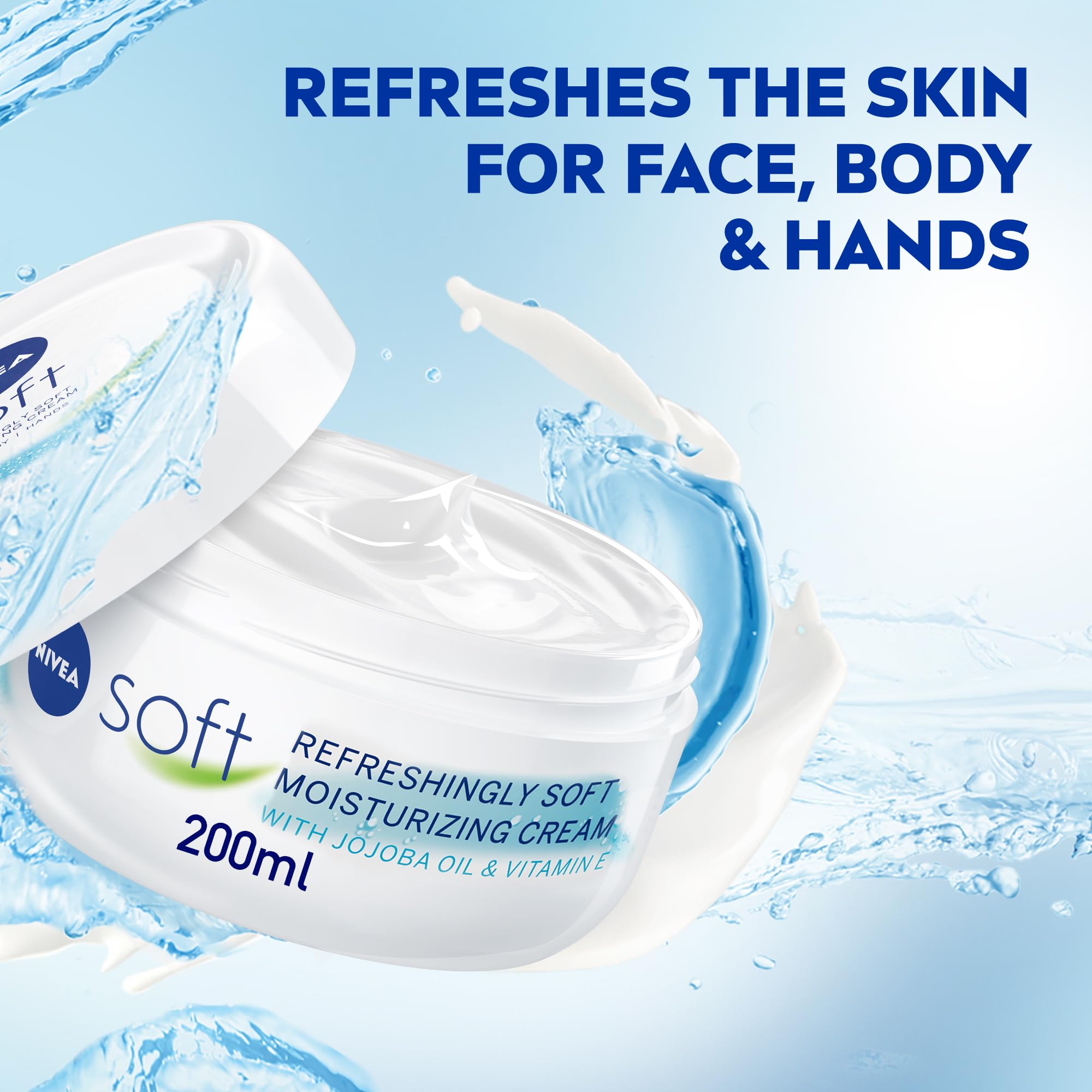 NIVEA Moisturising Cream, Soft Refreshing Jar - 200ml
