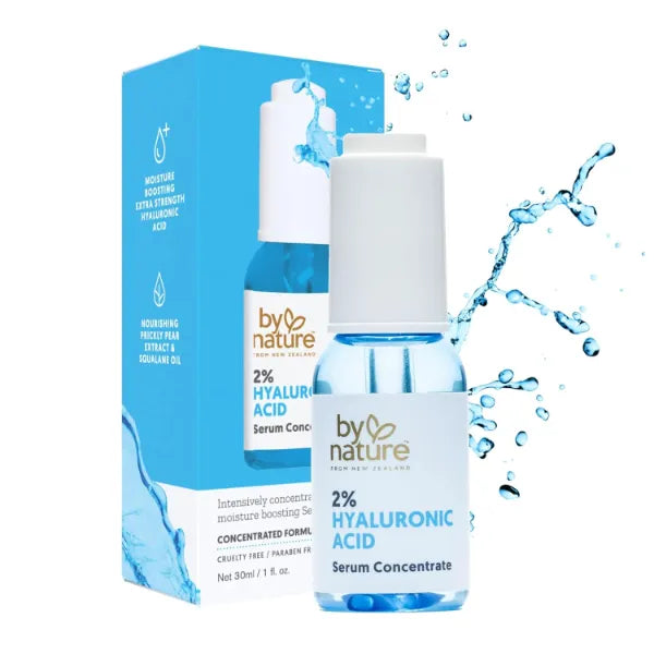 By Nature 2% Hyaluronic Acid Serum for Face & Neck – Deep Hydration Serum for Dry, Oily & Sensitive Skin – Lightweight Facial Serum, 1 fl oz