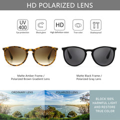 SUNGAIT Vintage Round Sunglasses for Women Men Classic Retro Designer Style