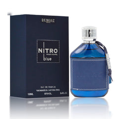 Dumont NITRO BLUE - 3.4oz - Eau De Parfum - Men’s Perfume with Fruity, Floral, Woody & Masculine Fragrance - Long Lasting Cologne Mist & Body Spray - for Him