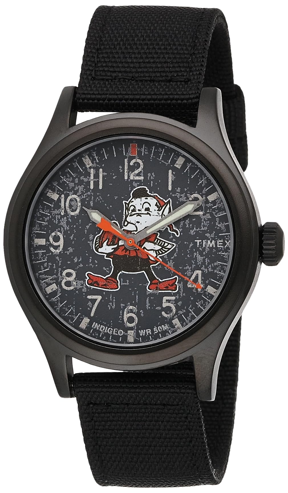 Timex Tribute Men's NFL Scout 40mm Quartz Fabric Strap - Cleveland Browns