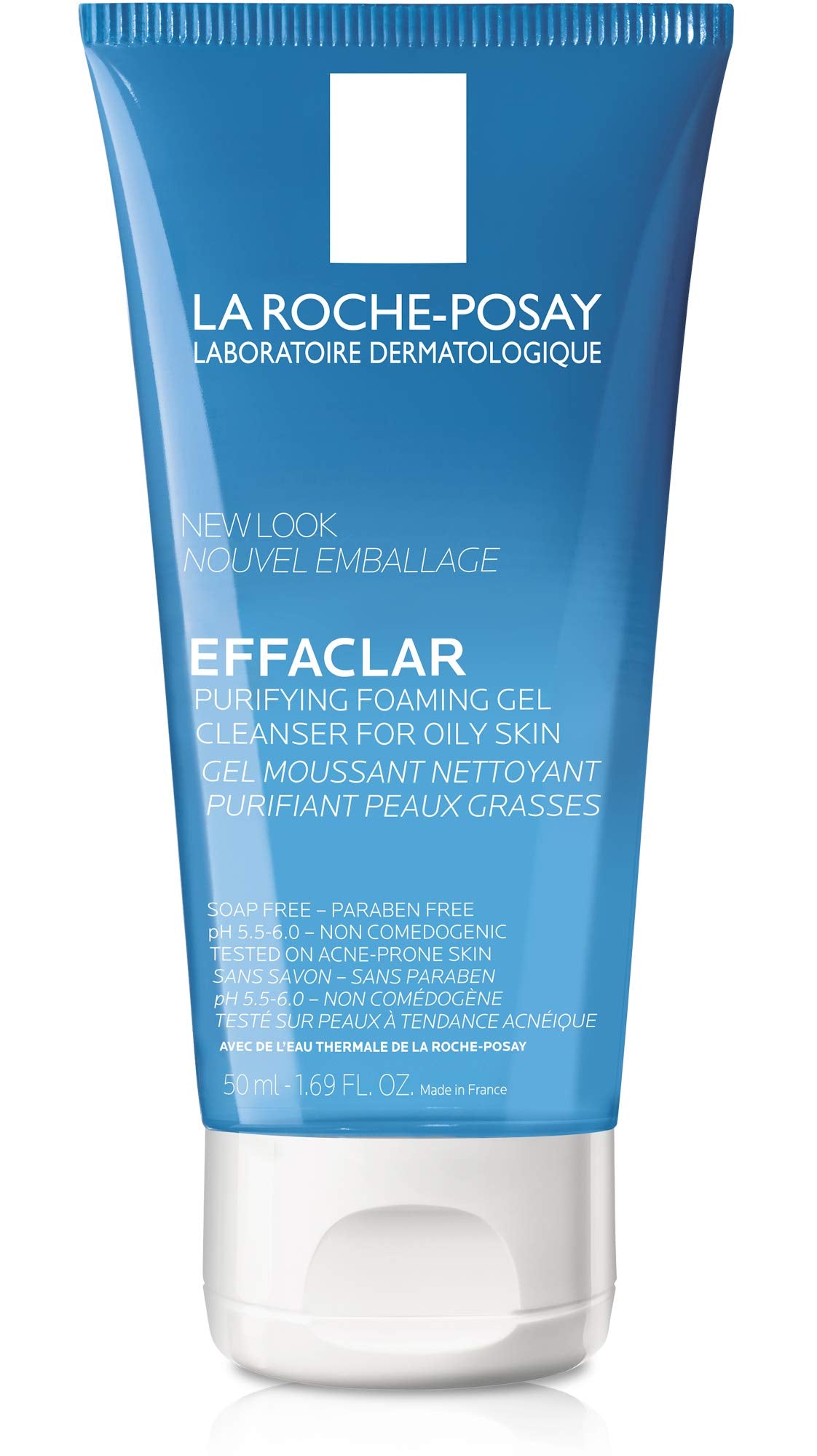 La Roche-Posay Effaclar Purifying Foaming Gel Cleanser for Oily Skin, 1.69 Fl oz