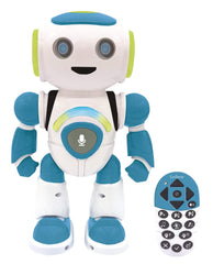 Lexibook Powerman Jr. Smart Interactive Toy Robot that Reads in the Mind Toy for Kids Dancing Plays Music Animal Quiz STEM Programmable Remote Control Boy Robot Junior Green/Blue