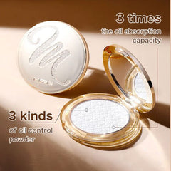 Golden Diamond Face Powder, Golden Face Powder, Diamond Face Powder - Makeup Powder, Setting Powder Makeup, Pressed Powder, Loose Powder Makeup, Face Powder Compact (Pearlescent)