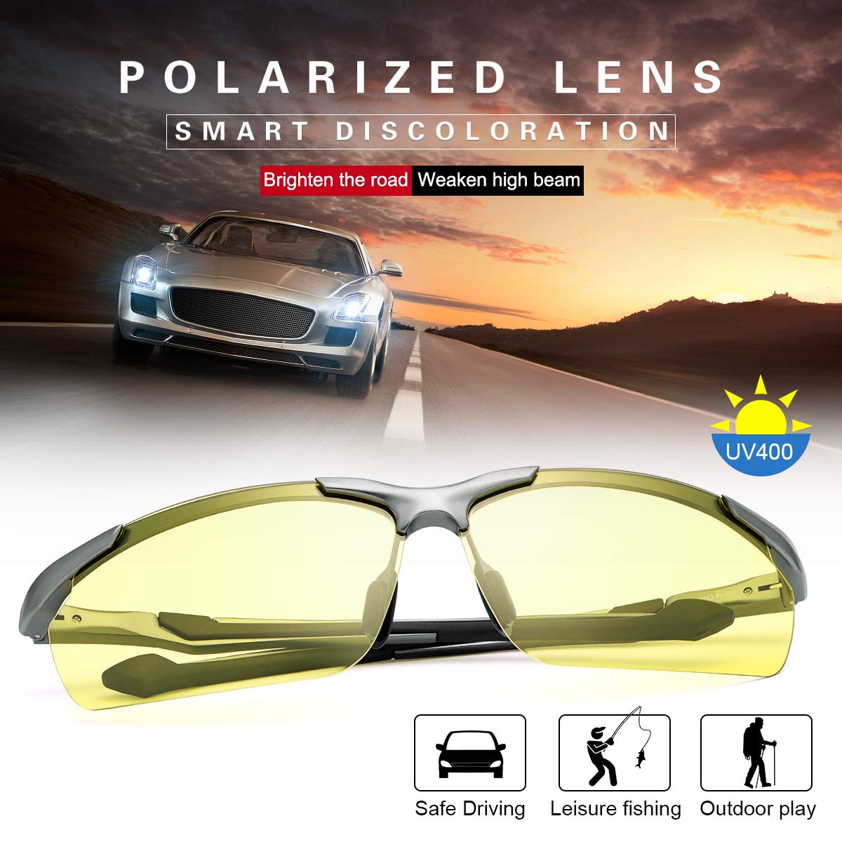 YIMI unisex-adult Night Vision Glasses Night Vision Glasses