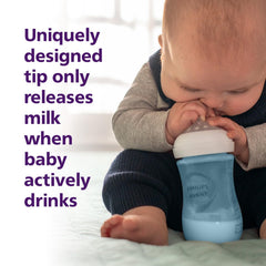 AVENT Philips Natural Response Baby Bottle, 260ml - Blue, SCY903/21