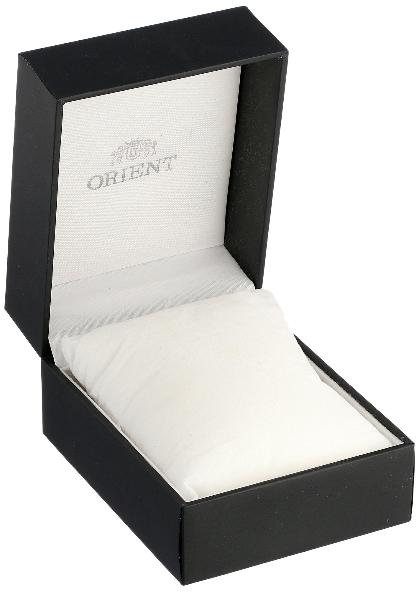 Orient 'Bambino Open Heart' Japanese Automatic Stainless Steel and Leather Dress Watch