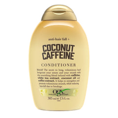 OGX Anti-Hair Fall + Coconut Caffeine Strengthening Conditioner with Caffeine, Coconut Oil & Coffee Extract - 385ml/ 13 Fl Oz