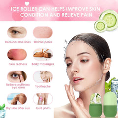 N.Y.N Beauty Derma Roller for Hair Growth and Ice Face Roller Silicone Facial Cube for Eyes and Neck Massage to Remove Dark Circles