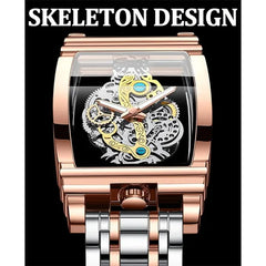 KASTWAVE Men's Luxury Skeleton Watch