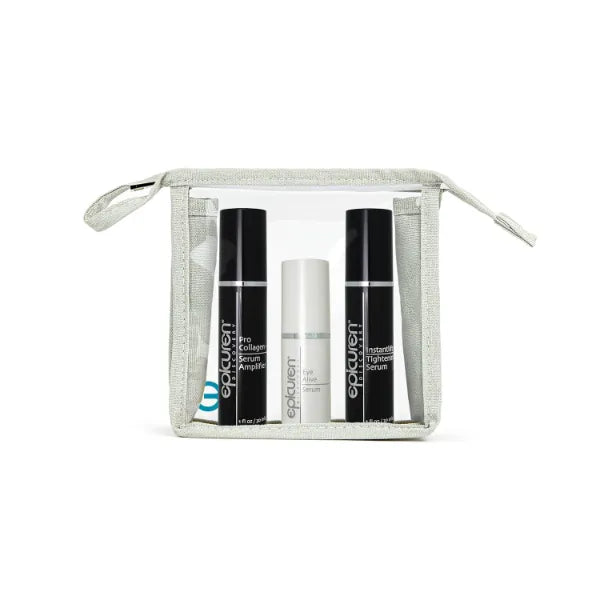 Epicuren Discovery Epi-Onyx Early Signs of Aging Kit, Pro Collagen + Serum Amplifier 1oz , Eye Alive Serum 0.5 Oz And Instantlift Tightening Serum 1oz