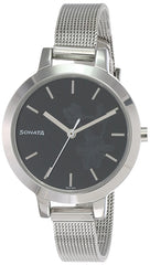 Sonata Silver Linings Analog Black Dial Women's Watch-NN8141SM09/NP8141SM09