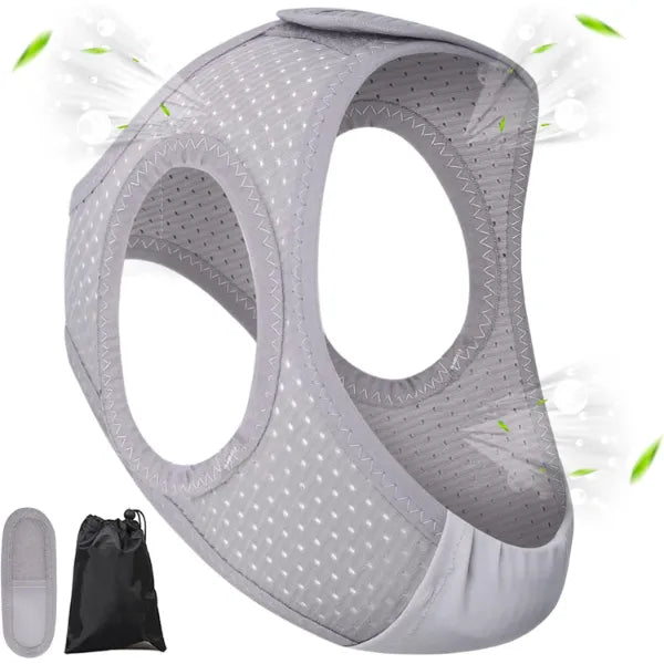 FORZACX Anti Snoring Chin Strap – Lightweight Breathable CPAP Support with Soft Wide Chin Design for Comfortable Snoring Relief