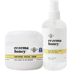 ECZEMA HONEY Premium Witch Hazel & Soothing Facial Cream - Natural Dry Skin Repair - For Senstive Skin