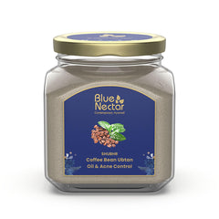 Blue Nectar Coffee Ubtan Powder with Plant Based Niacinamide for Tan Removal & Natural Exfoliation | Ayurvedic Detan Face Cleanser for Skin Brightening (100 gm, 11 Herbs)