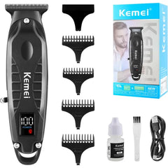 KEMEI Professional Hair Clipper & Cordless Barber Clipper for Men, USB Rechargeable Barber Clipper for Hair Cutting, Clipper for Haircut, Gifts for Men