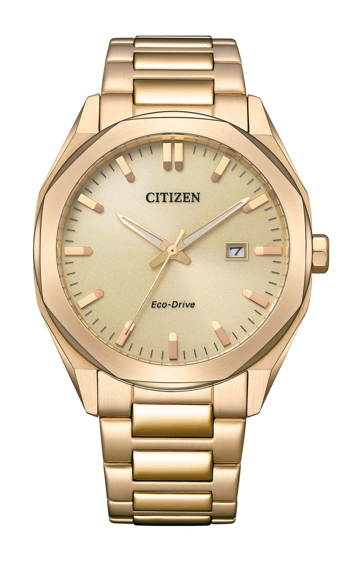 Citizen Eco-Drive Gold Stainless Steel Men's Watch BM7603-82P