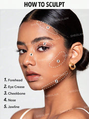 SHEGLAM Snatch 'n' Define Stick - Cream Contour Stick Long Lasting Highly Pigmented Sweat Proof Bronzer Sculpting Lightweight Smooth Natural Contour Face Makeup (Tawny Amber)