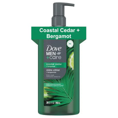 DOVE MEN + CARE Body Wash Coastal Cedar & Bergamot Plant-Based Moisturizing Body Wash for Men - 26oz