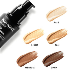 War Paint For Men Tinted Moisturiser & Light Foundation for Face - Vegan Friendly & Cruelty-Free - Natural Looking Makeup For Men - Tan Shade - 30ml