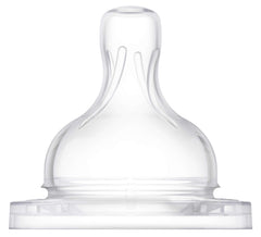 Philips AVENT SCF632/27 Classic + Teat with Slow Flow 1 m +, Multi-Colour, Pack of 2