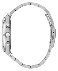 GUESS US Men's Silver-Tone Multifunction Watch, one